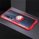 For Xiaomi Mi 10 / 10 Pro Shockproof Transparent TPU + Acrylic Protective Case with Ring Holder(Red) - 1