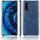For Oppo Find X2 Shockproof Litchi Texture PC + PU Case(Blue) - 1