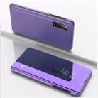 For Sony Xperia1 II Plated Mirror Horizontal Flip Leather Case with Holder(Purple Blue) - 1