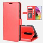 For OnePlus 8 R64 Texture Single Horizontal Flip Protective Case with Holder & Card Slots & Wallet& Photo Frame(Red) - 1