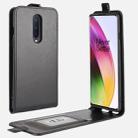 For OnePlus 8 R64 Texture Single Vertical Flip Leather Protective Case with Card Slots & Photo Frame(Black) - 1