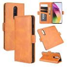 For OnePlus 8 Dual-side Magnetic Buckle Horizontal Flip Leather Case with Holder & Card Slots & Wallet(Yellow) - 1