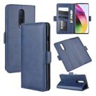 For OnePlus 8 Dual-side Magnetic Buckle Horizontal Flip Leather Case with Holder & Card Slots & Wallet(Dark Blue) - 1