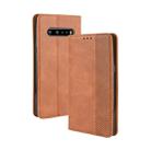 For LG V60 ThinQ 5G Magnetic Buckle Retro Crazy Horse Texture Horizontal Flip Leather Case  , with Holder & Card Slots & Photo Frame(Brown) - 1