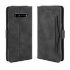 For LG V60 ThinQ 5G Wallet Style Skin Feel Calf Pattern Leather Case ，with Separate Card Slot(Black) - 1