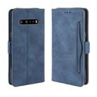 For LG V60 ThinQ 5G Wallet Style Skin Feel Calf Pattern Leather Case ，with Separate Card Slot(Blue) - 1
