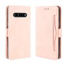 For LG V60 ThinQ 5G Wallet Style Skin Feel Calf Pattern Leather Case ，with Separate Card Slot(Pink) - 1