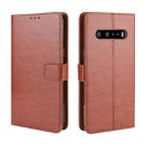 For LG V60 ThinQ 5G Retro Crazy Horse Texture Horizontal Flip Leather Case , with Holder & Card Slots & Photo Frame(Brown) - 1