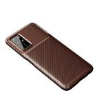 For Huawei Honor 30S Carbon Fiber Texture Shockproof TPU Case(Brown) - 1