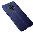 For Vivo S6 Litchi Texture TPU Shockproof Case(Navy Blue) - 1