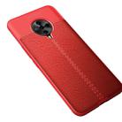 For Vivo S6 Litchi Texture TPU Shockproof Case(Red) - 1