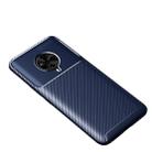 For vivo S6 Carbon Fiber Texture Shockproof TPU Case(Blue) - 1