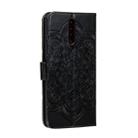 For Xiaomi Redmi K30 Mandala Embossing Pattern Horizontal Flip Leather Case with Holder & Card Slots & Wallet & Photo Frame & Lanyard(Black) - 4
