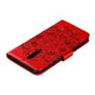 For Xiaomi Redmi K30 Mandala Embossing Pattern Horizontal Flip Leather Case with Holder & Card Slots & Wallet & Photo Frame & Lanyard(Red) - 8