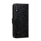 For Galaxy A01 Mandala Embossing Pattern Horizontal Flip Leather Case with Holder & Card Slots & Wallet & Photo Frame & Lanyard(Black) - 4