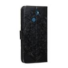 For LG K40S Mandala Embossing Pattern Horizontal Flip Leather Case with Holder & Card Slots & Wallet & Photo Frame & Lanyard(Black) - 4