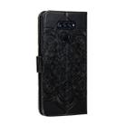 For LG K50S Mandala Embossing Pattern Horizontal Flip Leather Case with Holder & Card Slots & Wallet & Photo Frame & Lanyard(Black) - 4