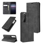 For Sony Xperia 1 II Retro-skin Business Magnetic Suction Leather Case with Holder & Card Slots & Wallet(Black) - 1