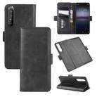 For Sony Xperia 1 II Dual-side Magnetic Buckle Horizontal Flip Leather Case with Holder & Card Slots & Wallet(Black) - 1