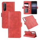For Sony Xperia 1 II Dual-side Magnetic Buckle Horizontal Flip Leather Case with Holder & Card Slots & Wallet(Red) - 1