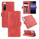 For Sony Xperia 10 II Dual-side Magnetic Buckle Horizontal Flip Leather Case with Holder & Card Slots & Wallet(Red) - 1