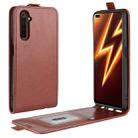 For OPPO Realme 6 Pro R64 Texture Single Vertical Flip Leather Protective Case with Card Slots & Photo Frame(Brown) - 1
