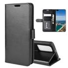 For Huawei P40 Pro+/P40 Pro Plus R64 Texture Single Horizontal Flip Protective Case with Holder & Card Slots & Wallet& Photo Frame(Black) - 1