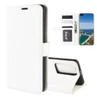 For Huawei P40 Pro+/P40 Pro Plus R64 Texture Single Horizontal Flip Protective Case with Holder & Card Slots & Wallet& Photo Frame(White) - 1