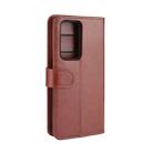 For Huawei P40 Pro+/P40 Pro Plus R64 Texture Single Horizontal Flip Protective Case with Holder & Card Slots & Wallet& Photo Frame(Brown) - 10