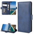 For Huawei P40 Pro+ Dual-side Magnetic Buckle Horizontal Flip Leather Case with Holder & Card Slots & Wallet(Dark Blue) - 1