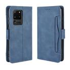 For Galaxy S20 Ultra/S20 Ultra 5G Wallet Style Skin Feel Calf Pattern Leather Case with Separate Card Slot(Blue) - 1