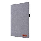 For Huawei Matepad Pro 10.8 Fabric + TPU Flat Protective case With Name Card Clip(Grey) - 1