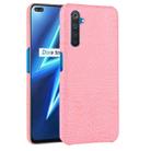 For Oppo Realme 6 Pro Shockproof Crocodile Texture PC + PU Case(Pink) - 1