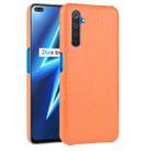 For Oppo Realme 6 Pro Shockproof Crocodile Texture PC + PU Case(Orange) - 1