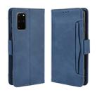 For Galaxy S20+/S20+5G Wallet Style Skin Feel Calf Pattern Leather Case with Separate Card Slot(Blue) - 1