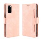 For Galaxy S20+/S20+5G Wallet Style Skin Feel Calf Pattern Leather Case with Separate Card Slot(Pink) - 1