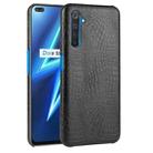 For Oppo Realme X50 Pro/Realme X50 Pro 5G Shockproof Crocodile Texture PC + PU Case(Black) - 1