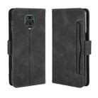 For Xiaomi Redmi Note 9 Pro / Note 9s / Note 9 Pro Max  Wallet Style Skin Feel Calf Pattern Leather Case with Separate Card Slot(Black) - 1