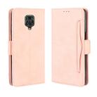 For Xiaomi Redmi Note 9 Pro / Note 9s / Note 9 Pro Max  Wallet Style Skin Feel Calf Pattern Leather Case with Separate Card Slot(Pink) - 1