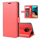 For Xiaomi Redmi K30 Pro R64 Texture Single Horizontal Flip Protective Case with Holder & Card Slots & Wallet& Photo Frame(Red) - 1