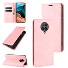 For Xiaomi Redmi K30 Pro Retro-skin Business Magnetic Suction Leather Case with Holder & Card Slots & Wallet(Pink) - 1