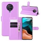 For Xiaomi Redmi K30 Pro Litchi Texture Horizontal Flip Protective Case with Holder & Card Slots & Wallet(Purple) - 1