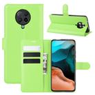 For Xiaomi Redmi K30 Pro Litchi Texture Horizontal Flip Protective Case with Holder & Card Slots & Wallet(Green) - 1