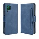 For  Huawei nova 7i/P40 lite/Nova 6SE Wallet Style Skin Feel Calf Pattern Leather Case ，with Separate Card Slot(Blue) - 1