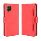 For  Huawei nova 7i/P40 lite/Nova 6SE Wallet Style Skin Feel Calf Pattern Leather Case ，with Separate Card Slot(Red) - 1