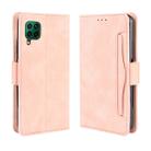 For  Huawei nova 7i/P40 lite/Nova 6SE Wallet Style Skin Feel Calf Pattern Leather Case ，with Separate Card Slot(Pink) - 1