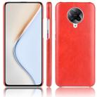 For Xiaomi Redmi K30 Pro Shockproof Litchi Texture PC + PU Case(Red) - 1