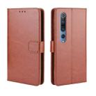 For Xiaomi Mi 10 /Xiaomi Mi 10 Pro 5G Retro Crazy Horse Texture Horizontal Flip Leather Case , with Holder & Card Slots & Photo Frame(Brown) - 1