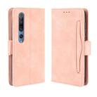 For Xiaomi Mi 10 / Mi 10 Pro 5G Wallet Style Skin Feel Calf Pattern Leather Case with Separate Card Slots(Pink) - 1