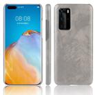 For Huawei P40 Pro Shockproof Litchi Texture PC + PU Case(Gray) - 1